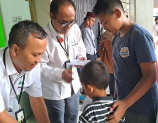 Pegadaian UPS Pondok Jaya Gelar Santunan Anak Yatim di Pondok Aren Tangerang Selatan