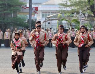 Peringatan Hari Pramuka ke-65 di Serang, 452 Anggota Dikukuhkan