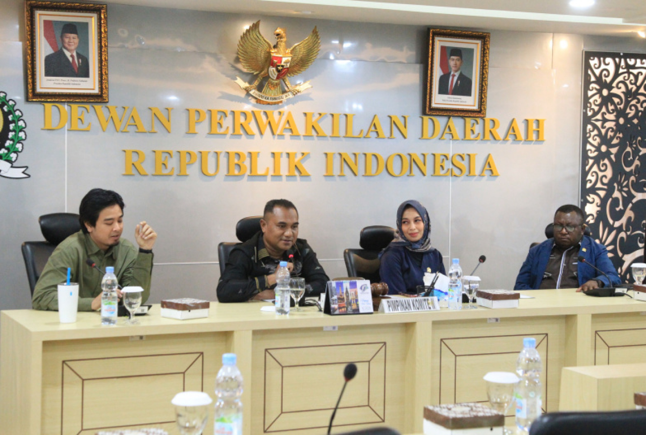 Komite II DPD RI mendorong revisi Undang-Undang Penanggulangan Bencana. Foto ist