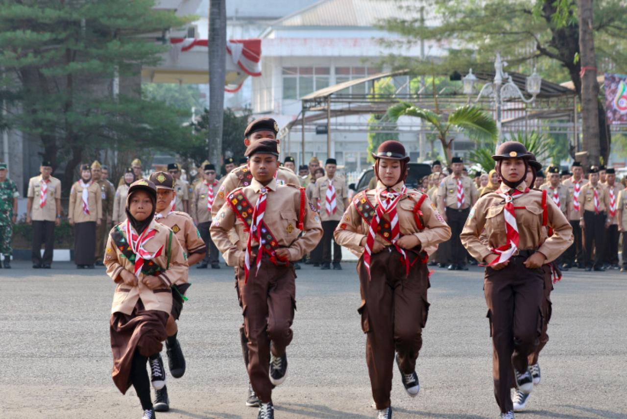 Peringatan Hari Pramuka ke-65 di Serang, 452 Anggota Dikukuhkan