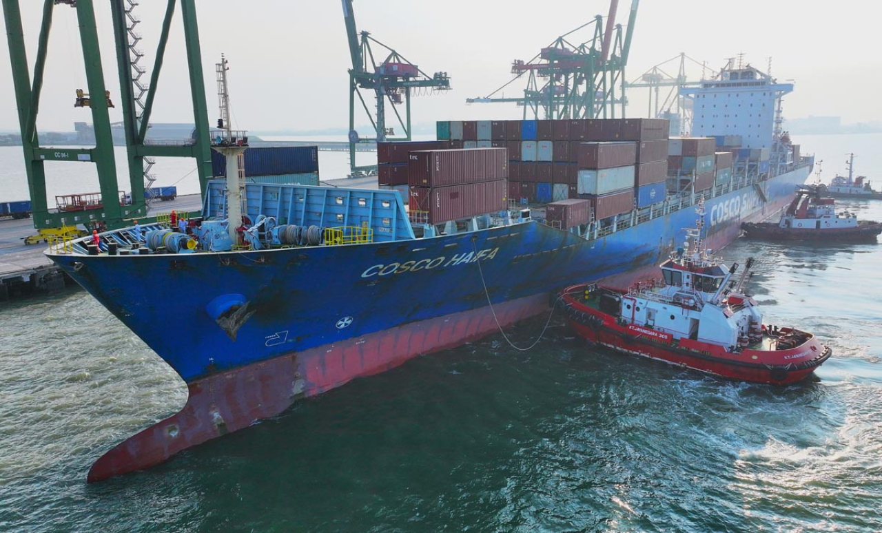 Terminal Teluk Lamong mencatat pertumbuhan throughput 64,6 persen pada 2025 dan kini mengelola tiga terminal peti kemas. Foto/TTL